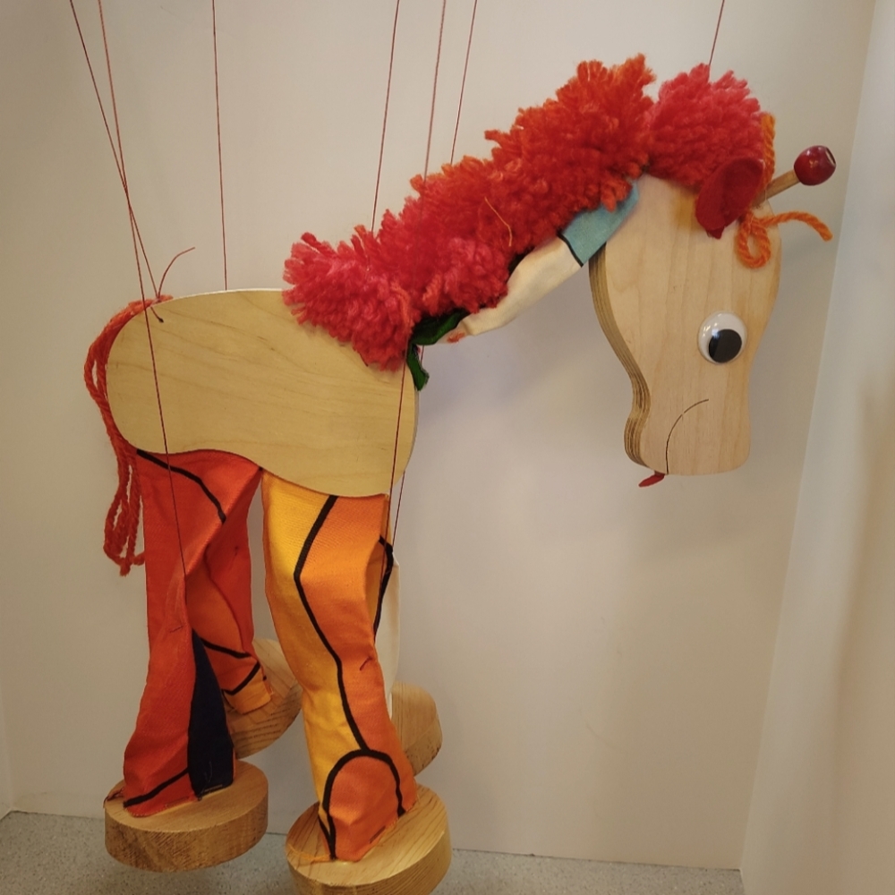 Rare Calico Zoo 1980 Handmade Puppet